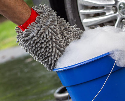 Premium Chenille Car Wash Mitt, Scratch and Lint Free