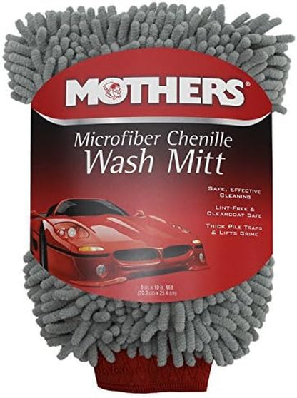 Premium Chenille Car Wash Mitt, Scratch and Lint Free