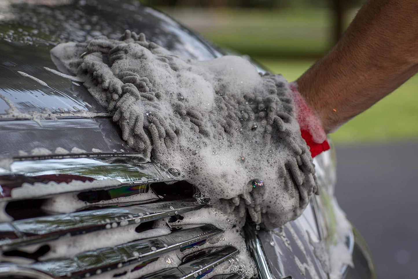 Premium Chenille Car Wash Mitt, Scratch and Lint Free