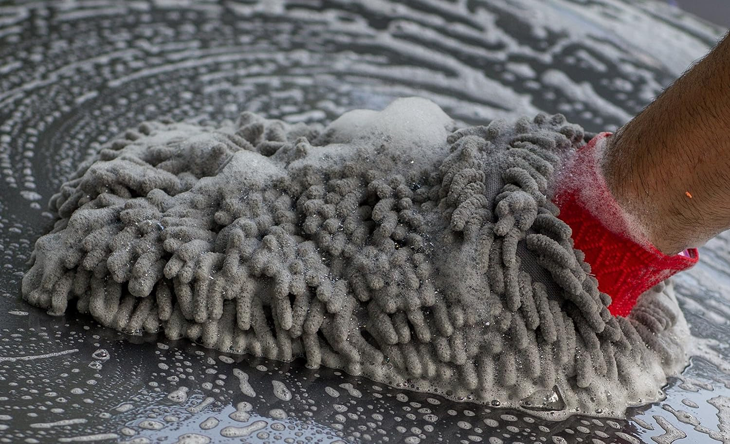 Premium Chenille Car Wash Mitt, Scratch and Lint Free